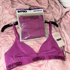 PSD Women's Purple Bra Set